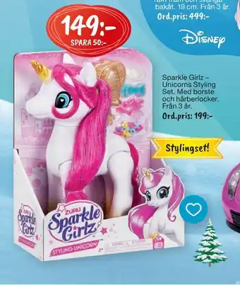 Sparkle girlz - unicorns styling set
