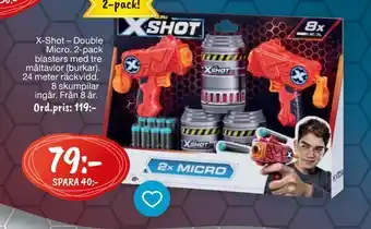 Leklust X-shot - double micro erbjuda