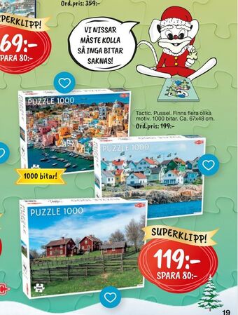 Leklust Pussel erbjuda