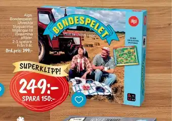 Leklust Alga bondespelet erbjuda