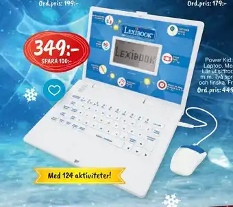 Leklust Power kid. educational laptop erbjuda