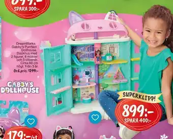 Leklust Dreamworks. gabby's purrfect dollhouse erbjuda