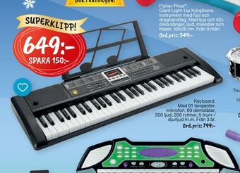 Leklust Keyboard erbjuda