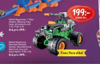 Leklust Metal machines. monster wheels series erbjuda