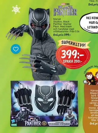 Leklust Marvel studios black panther warrior pack erbjuda