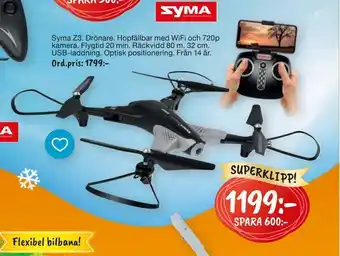 Leklust Syma z3 drönare erbjuda