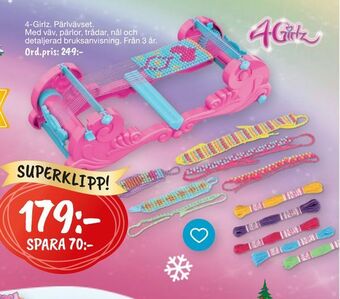 Leklust 4-girlz pärlvävset erbjuda
