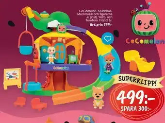 Leklust Cocomelon klubbhus erbjuda