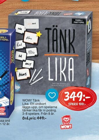 Leklust Wow! tänk lika erbjuda