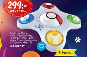 Leklust Pokémon. trainer trivia erbjuda