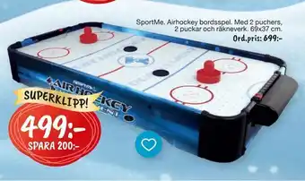 Leklust Sportme airhockey bordsspel erbjuda