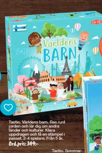 Bo Ohlsson Tactic Världens barn erbjuda