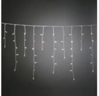 Hornbach Istappsslinga konstsmide 80 varmvita frostade led sensor timer 6/9h vit kabel 3m 2xd erbjuda