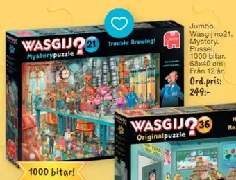 Bo Ohlsson Jumbo Wasgij no21. Mystery Pussel erbjuda