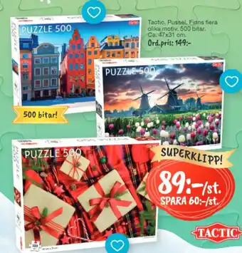 Bo Ohlsson Tactic. Pussel. Finns Flera Olika Motiv. 500 Bitar erbjuda