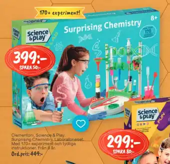 Bo Ohlsson Clementoni. Science & Play Surprising Chemistry erbjuda