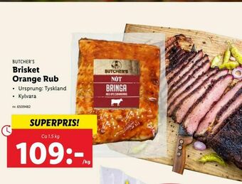 Lidl Brisket Orange Rub erbjuda