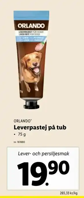 Leverpastej på tub