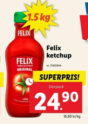 Lidl Felix ketchup erbjuda