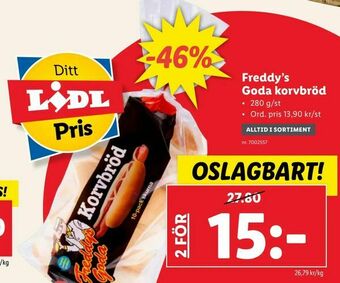 Freddy's Goda korvbröd