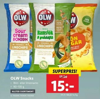Lidl OLW Snacks erbjuda