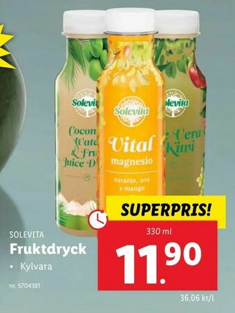 Lidl Fruktdryck erbjuda