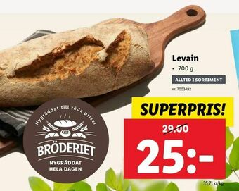 Lidl Levain erbjuda