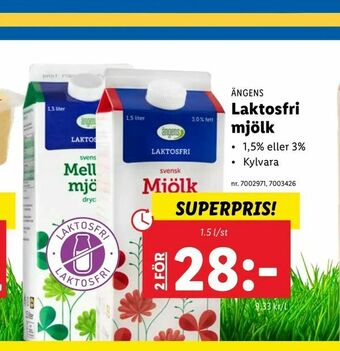 Lidl Laktosfri mjölk erbjuda