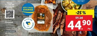 Lidl Flintastek erbjuda