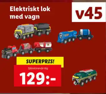 Elektriskt lok med vagn