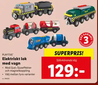 Lidl Elektrisk Lok Med Vagn erbjuda