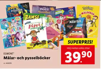 Lidl Målar-och Pysselböcker erbjuda