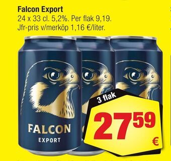 Calle Falcon export erbjuda