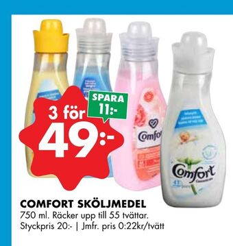 ÖoB Comfort sköljmedel erbjuda