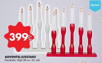 ÖoB Adventsljusstake erbjuda
