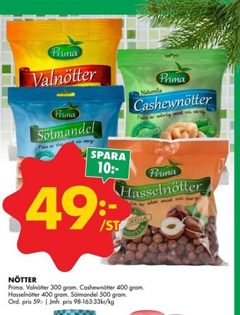 ÖoB Nötter erbjuda