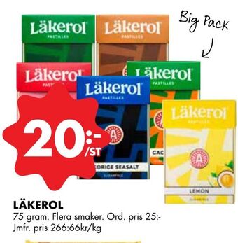 ÖoB Läkerol erbjuda