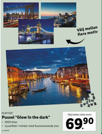 Lidl Pussel "Glow in The Dark" erbjuda