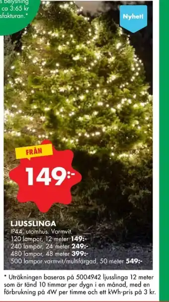 ÖoB Jordgubb ljusslingor erbjuda