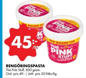 ÖoB The pink stuff rengöringsmedel erbjuda