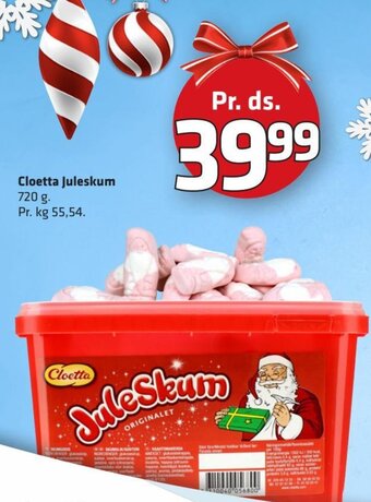 Fleggaard Cloetta Juleskum erbjuda