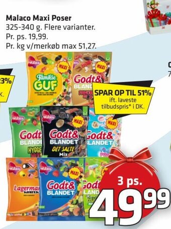 Fleggaard Malaco Maxi Poser erbjuda