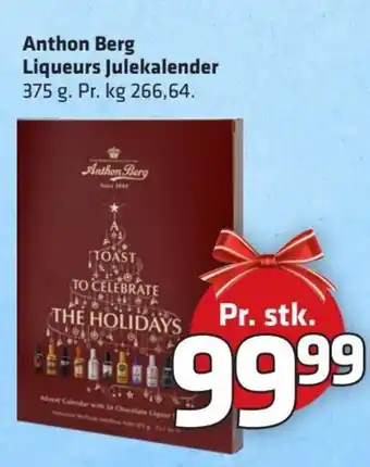 Fleggaard Anthon Berg Liqueurs Julekalender erbjuda