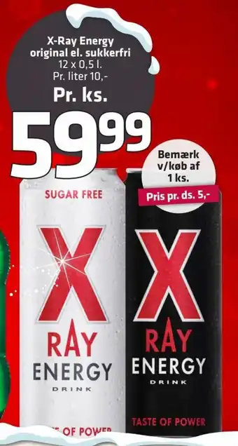 Fleggaard X-Ray Energy Original El. Sukkerfri erbjuda