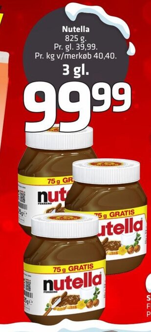 Fleggaard Nutella erbjuda
