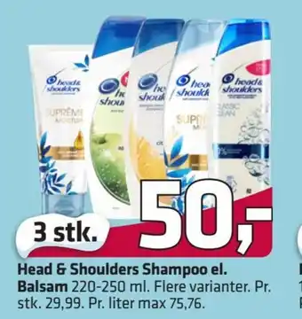 Fleggaard Head & Shoulders Shampoo el. Balsam erbjuda