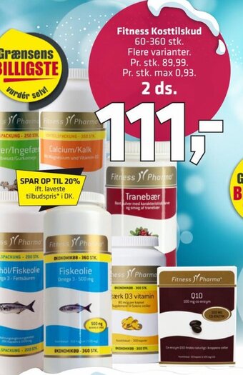 Fleggaard Fitness Kosttilskud erbjuda