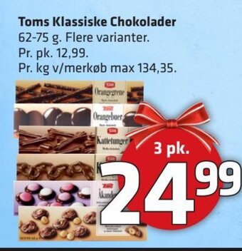 Fleggaard Toms Klassiske Chokolader erbjuda