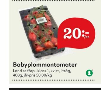 Hemköp Plommontomater erbjuda