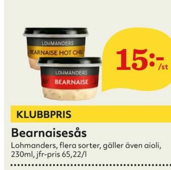 Hemköp Lohmanders Såser erbjuda